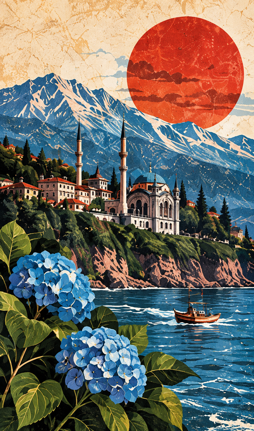 Trabzon kanvas duvar tablosu ürün görseli