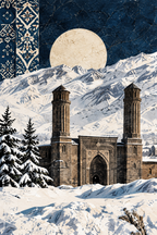 Erzurum kanvas duvar tablosu ürün görseli