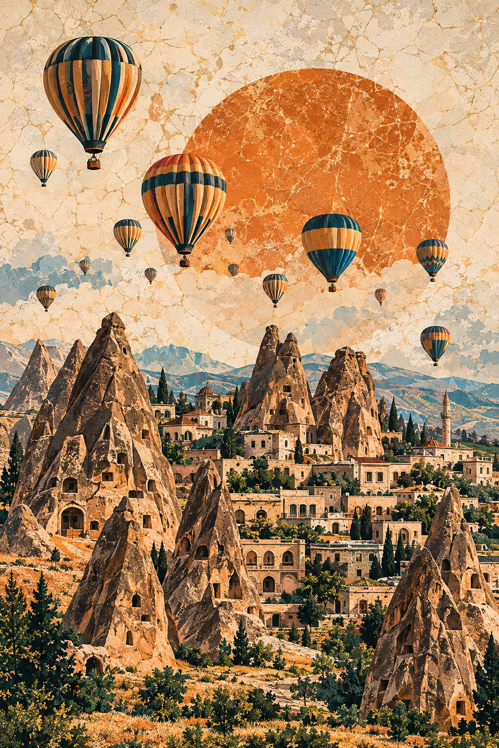 Nevşehir kanvas duvar tablosu ürün görseli