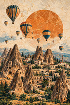 Nevşehir kanvas duvar tablosu ürün görseli