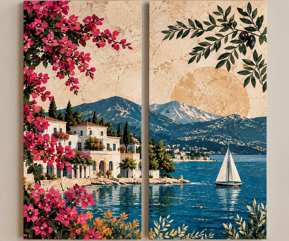 Muğla kanvas duvar tablosu ürün görseli