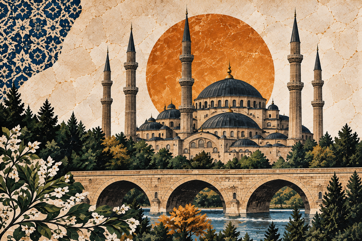 Edirne kanvas duvar tablosu ürün görseli