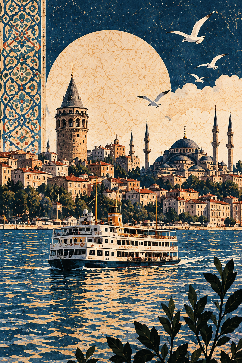 İstanbul kanvas duvar tablosu ürün görseli