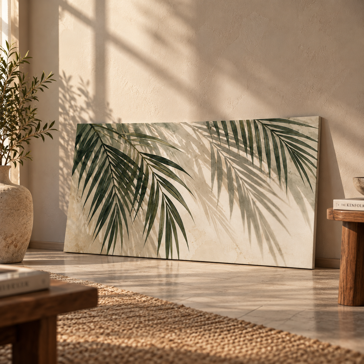 Palm Gölgeleri dekoratif Duvar Tablosu