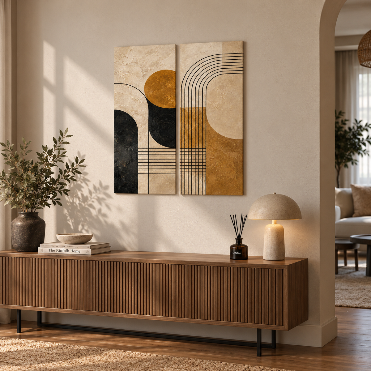 Geometrik Uyum dekoratif Duvar Tablosu